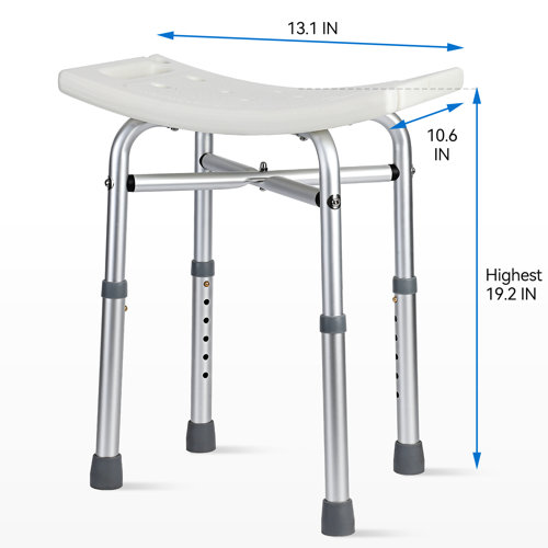 Euker Shower Chair For Inside Shower With Adjustable Height Legs,Slip